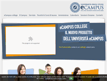 Tablet Screenshot of college.uniecampus.it